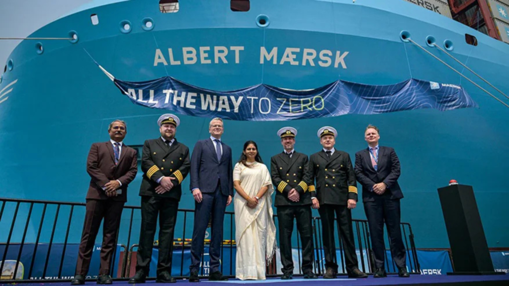 Maersk’s 11th Dual-Fuel Vessel, “ ALBERT MAERSK” , Named in India_